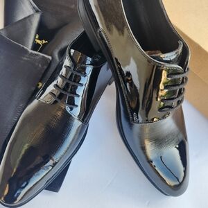 Men's Black Patent Leather Dress Shoes